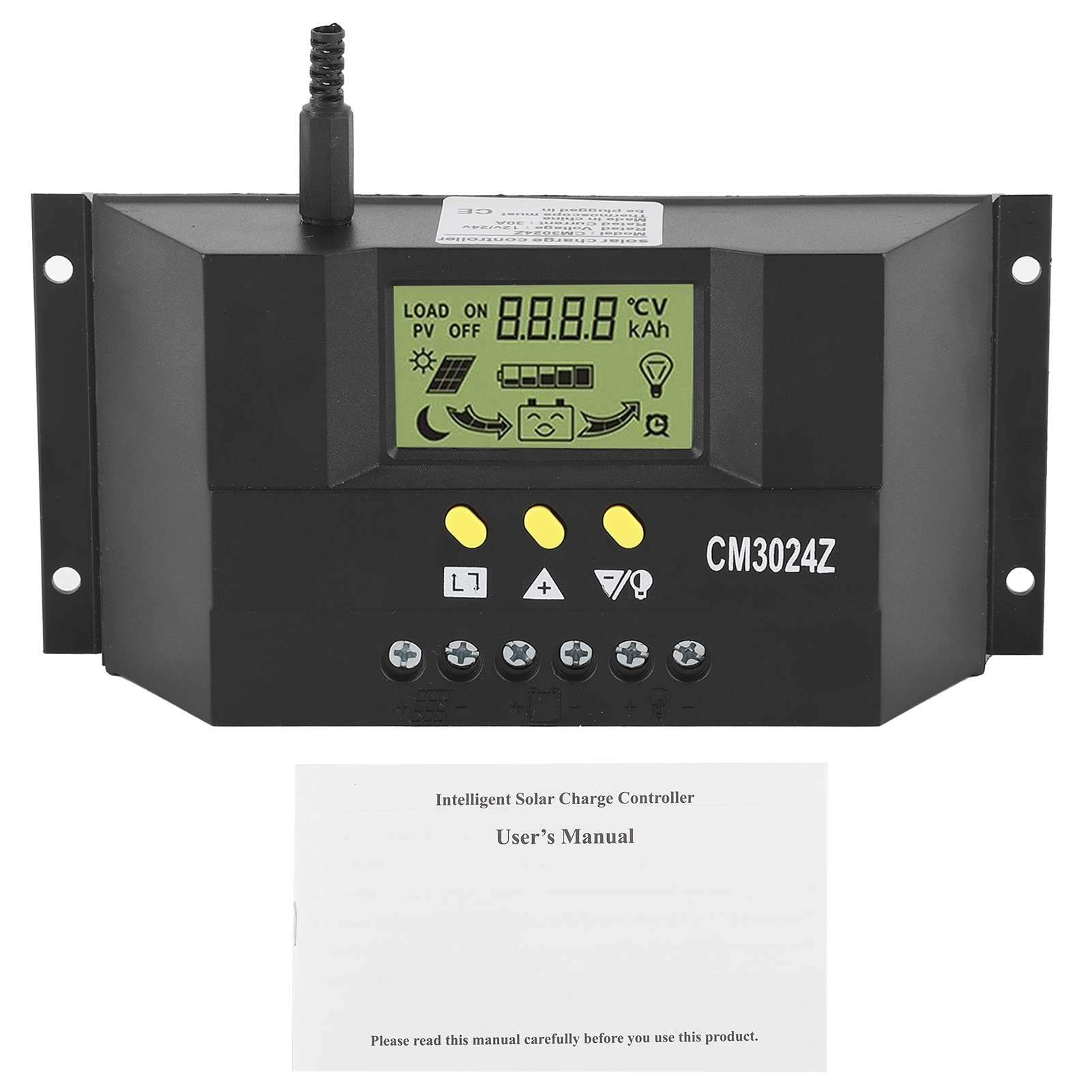 12v 24v 30a Pwm-solarladeregler Mit Lcd-bildschirm Für Den Privaten, Industriellen Und Gewerblichen Einsatz