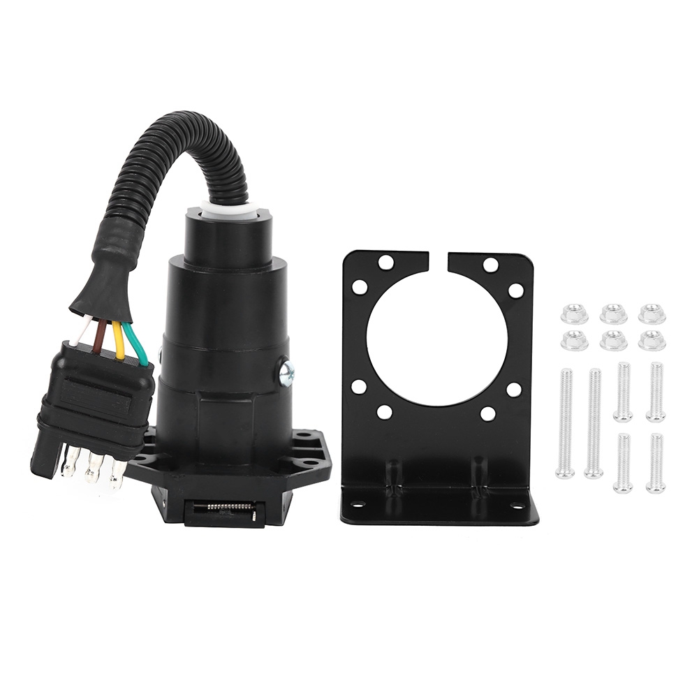4-poliger Auf 7-poliger Anhängeradapter Mit Wasserdichter Halterung, Us-stecker (6–24 V)