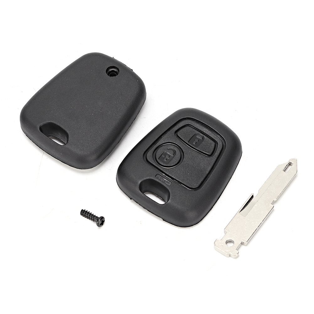 2 Autoschlüsselgehäuse Mit Tastenabdeckung Als Ersatz Für Peugeot 206, 306 Und 307