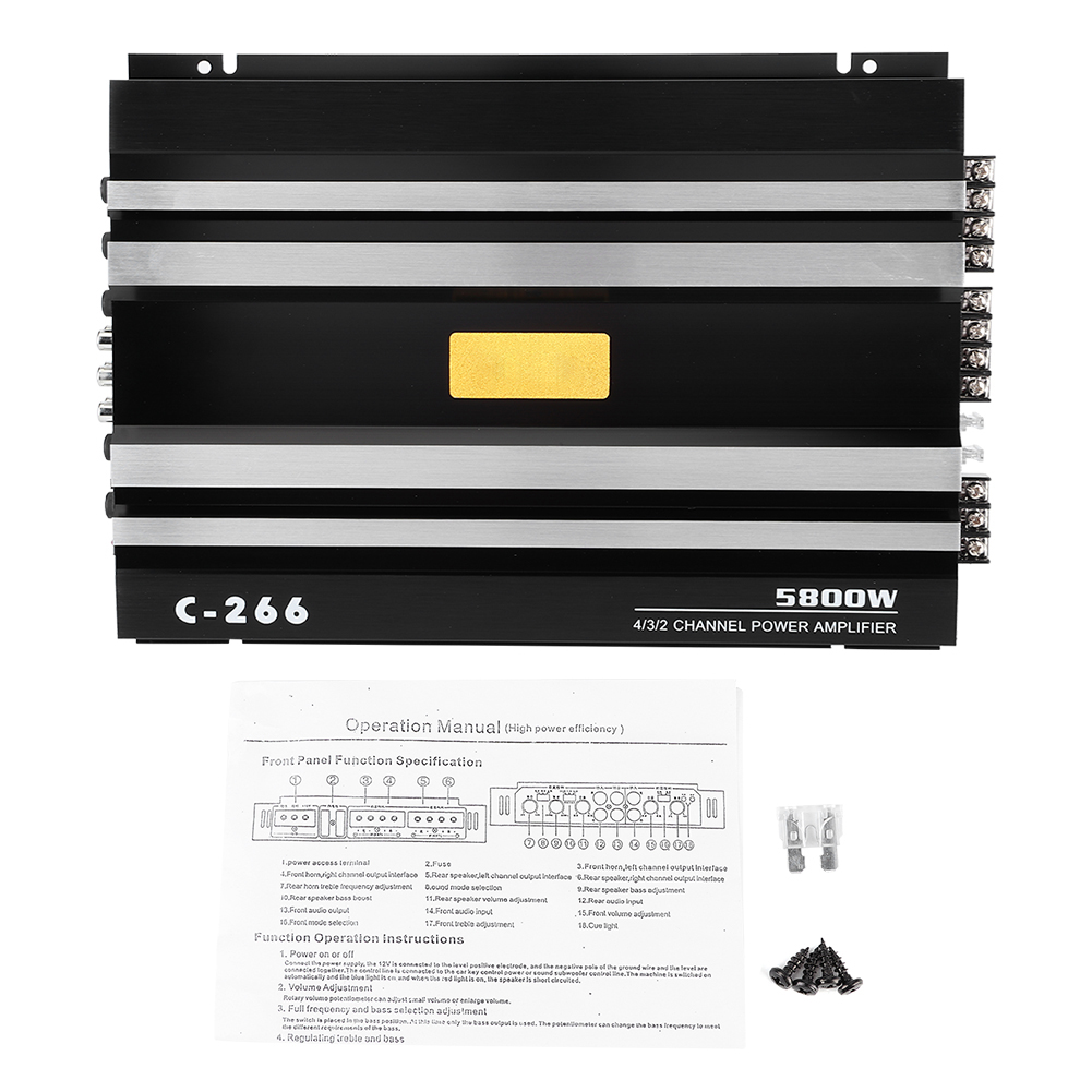 12v 5800w Universal-audio-leistungsverstärker Für Lkws, Autoradio-lautsprecherverstärker