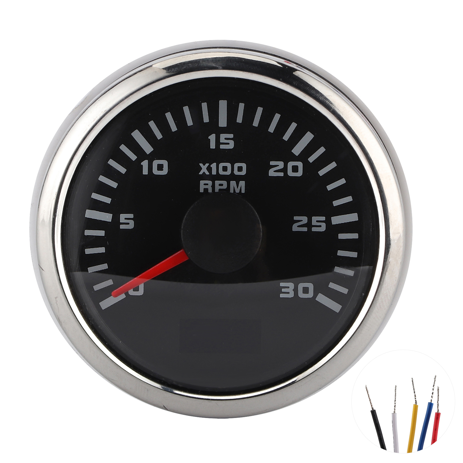 2-in-1 Lcd-drehzahlmesser 3000 U/min Für Auto, Motorrad, Außenbordmotor, Baumaschinen