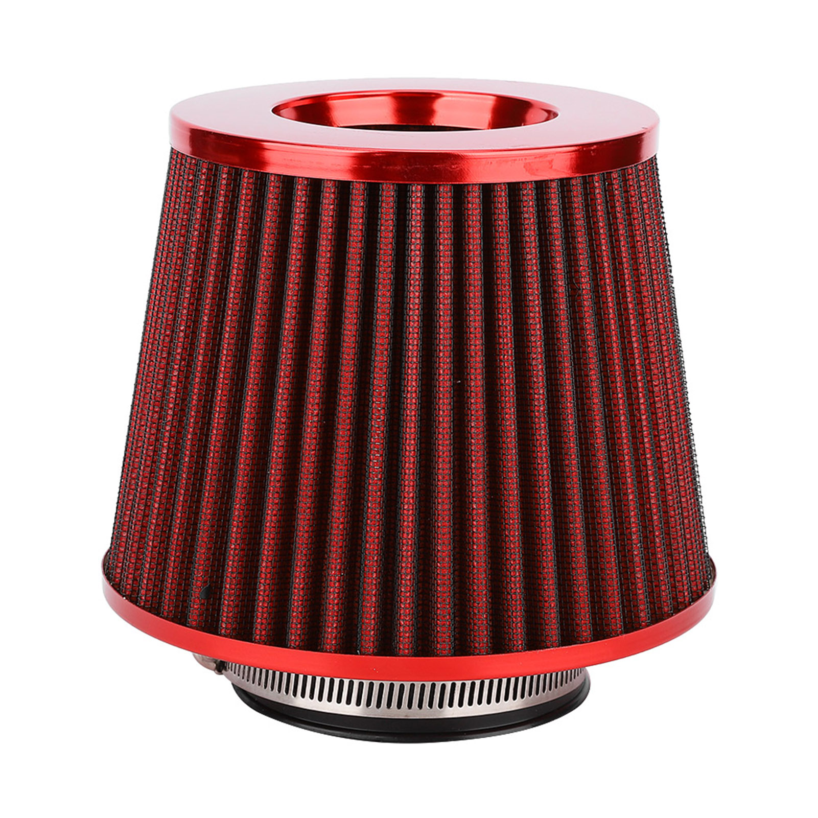 Universeller 63-mm-eisen-luftfilter, Hohe Leistung, Pilzkopf Mit Verschiedenen Durchmessern, Rotes Set