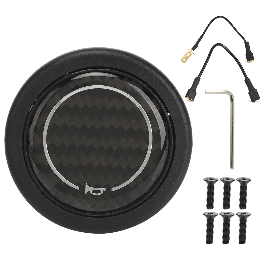 Hupenknopf-set Aus Kohlefaser Für 6 Schrauben, Nardi-lenkrad, Auto-tuning-zubehör