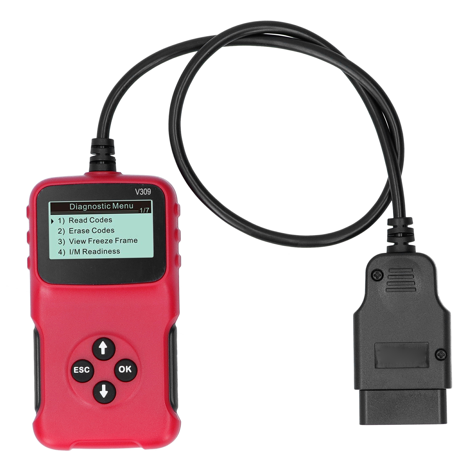 Obd2 V309 Analysator, 5-sprachiger Motorfehlercodeleser, Diagnose-scanner