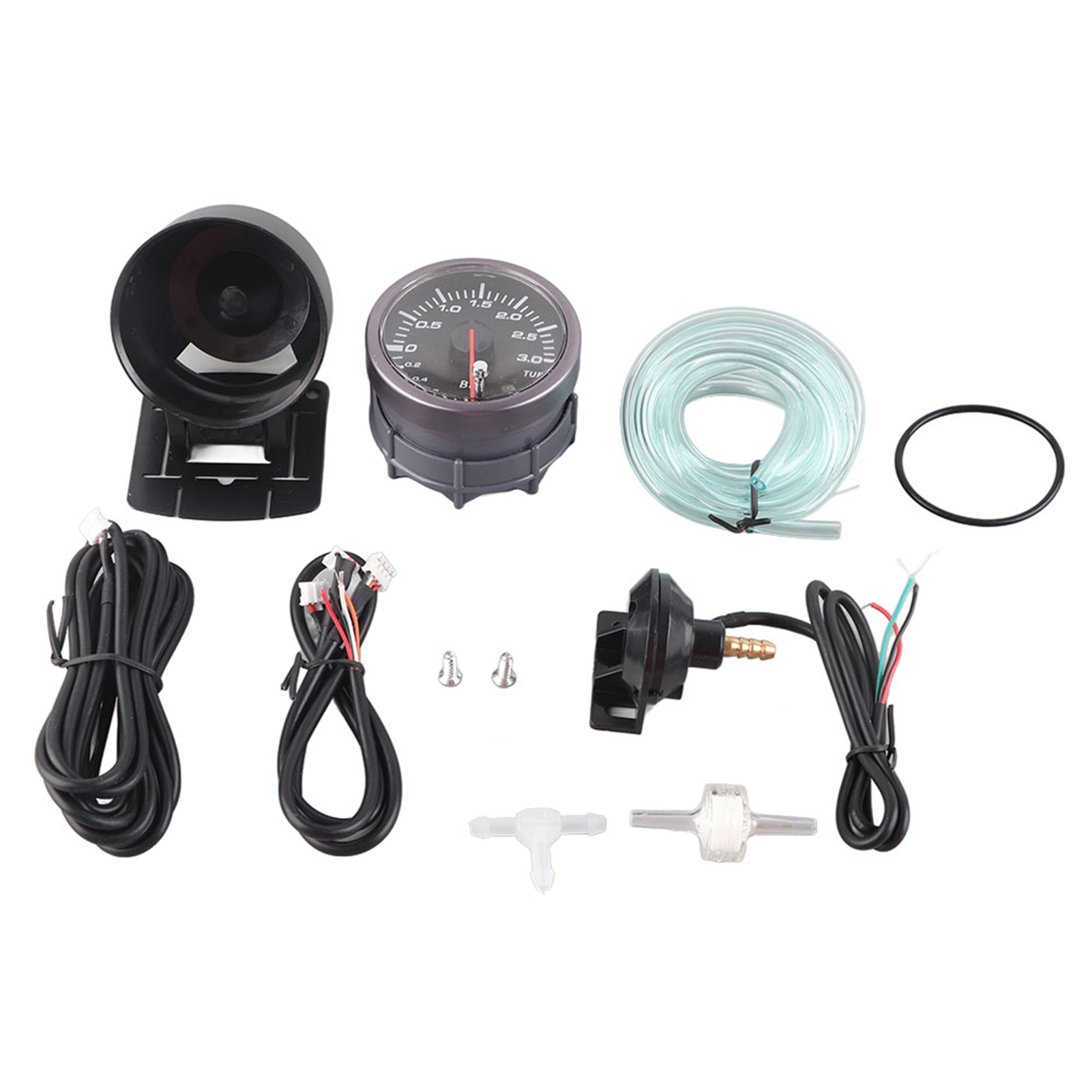60 Mm (2,5 Zoll) Led-ladedruckanzeige Mit 3 Balken Für Autos, 12 V Gleichstrom, Nadelanzeige, Fahrzeugmodifikation