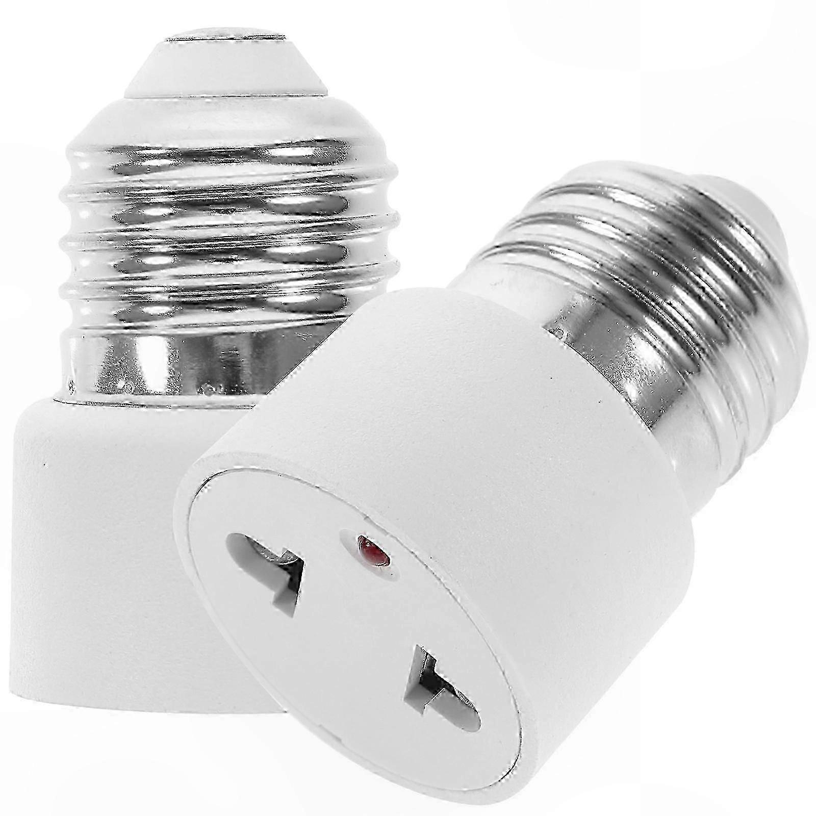 E27-auf-2-fassungs-adapter, Schraubfassungsadapter Für Glühbirnen Und Leuchten, 2er-pack