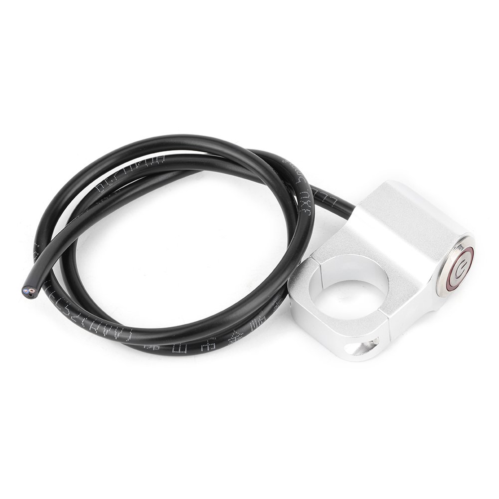 Lenkerschalter Aus Aluminiumlegierung Mit Roter Led-anzeige, Motorrad-umbauteile, 25 Mm