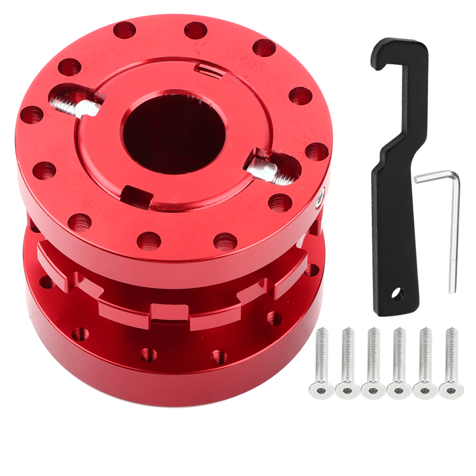 Rennlenkradadapter, Verstellbare Verlängerung 40 Mm Bis 70 Mm, Rot, Lenkradnaben-kit