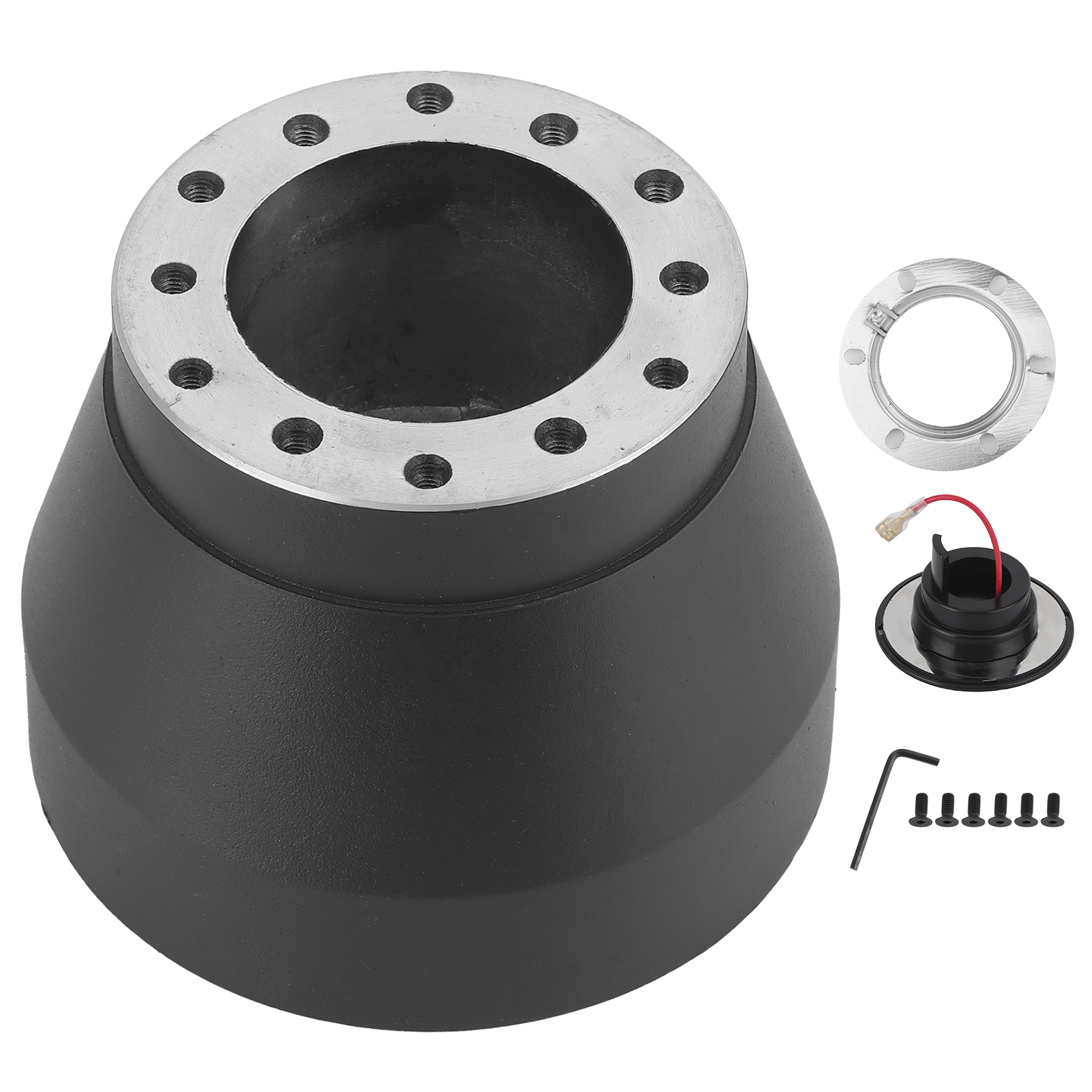 Verschleißfester Lenkradnabenadapter-satz Aus Schwarzem Aluminium, Kompatibel Mit E30 Und Allen Fahrzeugen