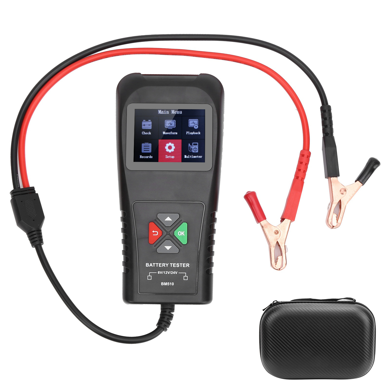 6v/12v/24v Lichtmaschinenanalysator Mit 2,8-zoll-tft-bildschirm, Batterietester Für Auto-, Motorrad-, Boots- Und Schiffsdiagnostik.