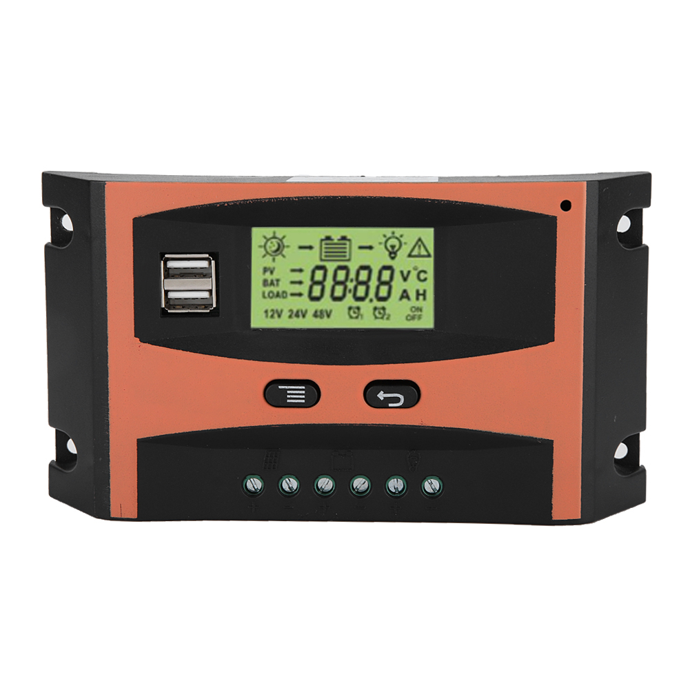 40a Mppt-solarladeregler, Lcd-display, 12v/24v Kompatibel, Automatischer Batterieregler