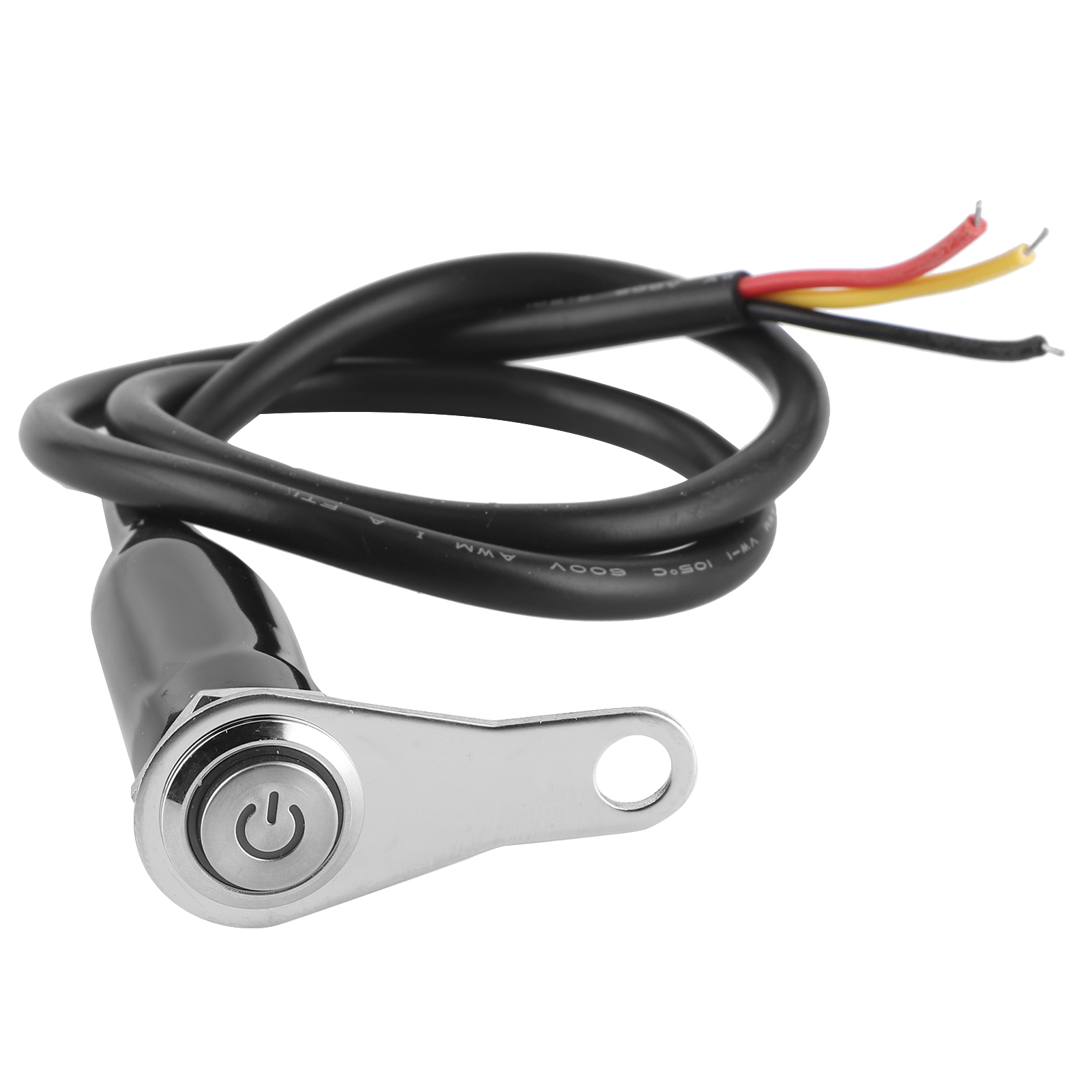 12v Edelstahl-motorradlenkerschalter Mit Druckknopf Für Led-umrüstung, Bedienhalterung, 1 Stück
