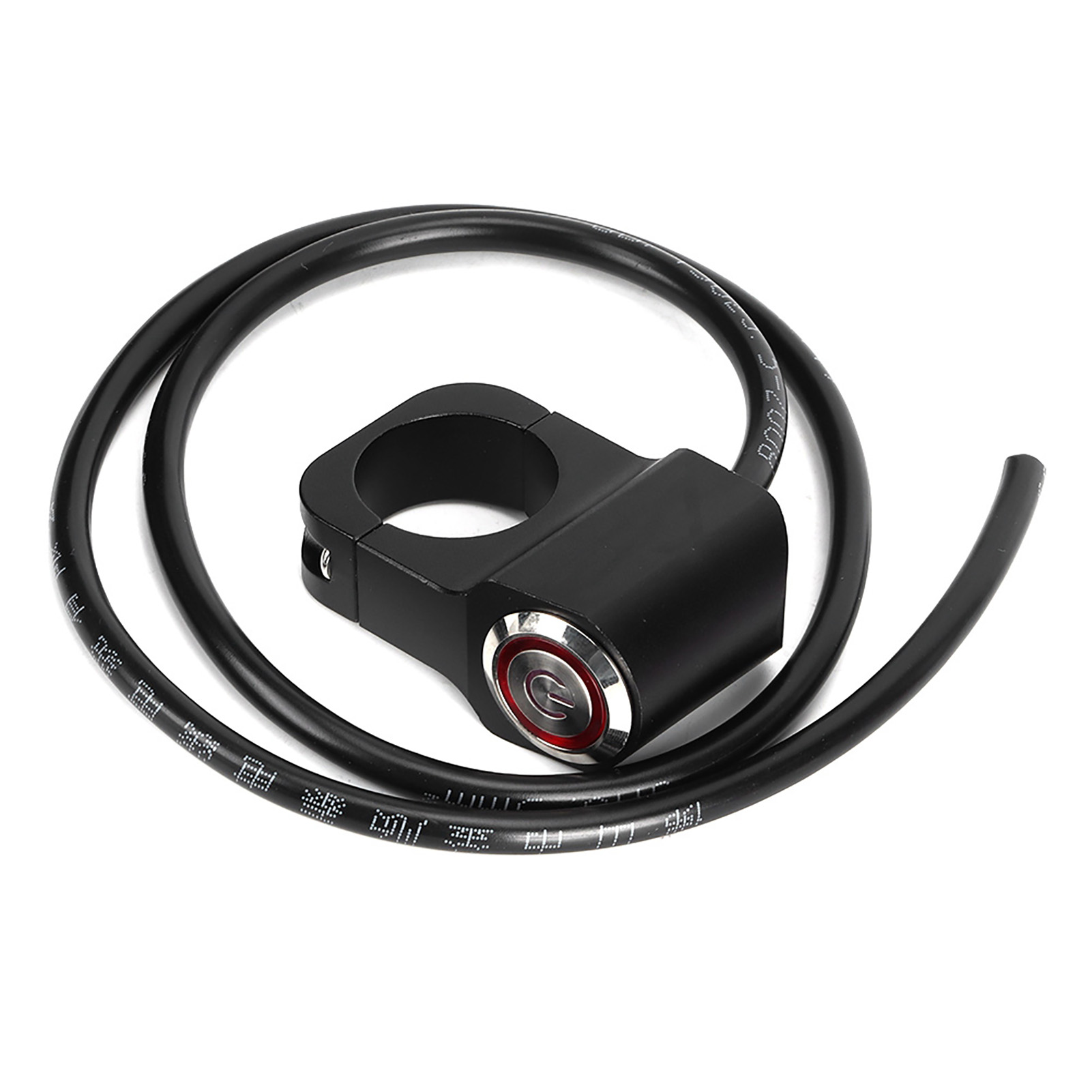 12-v-halterung Für Atv/motorrad, 25-mm-edelstahl-led-scheinwerfer, Wasserdicht, Mit Lenkerschalter, Schwarz