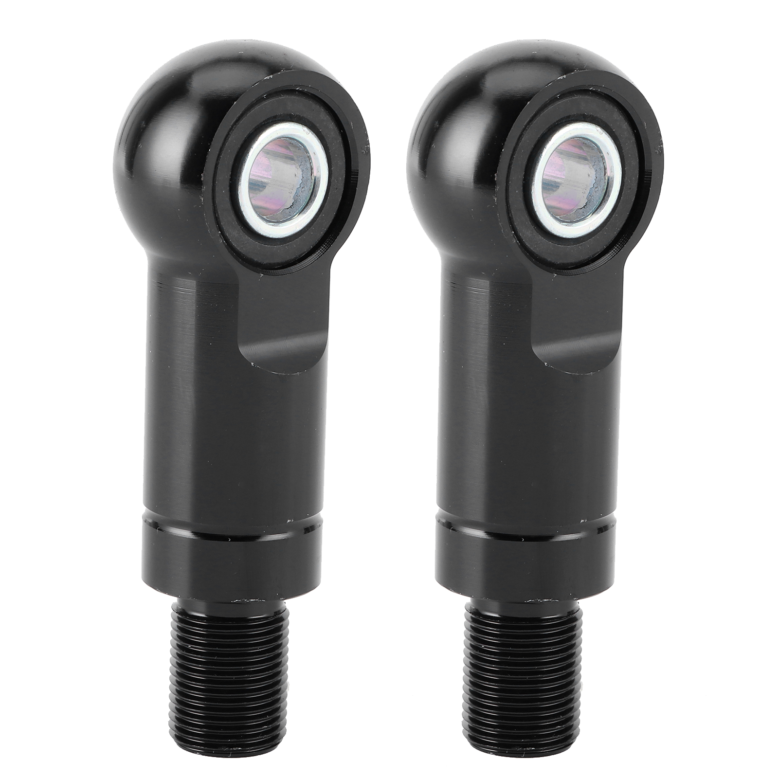 Paar Luftstoßdämpferadapter Für Motorrad Und Offroad-quad, 10 Mm Bohrung, Höhenverstellung, Typ B Schwarz (95 Mm/3,7 Zoll)