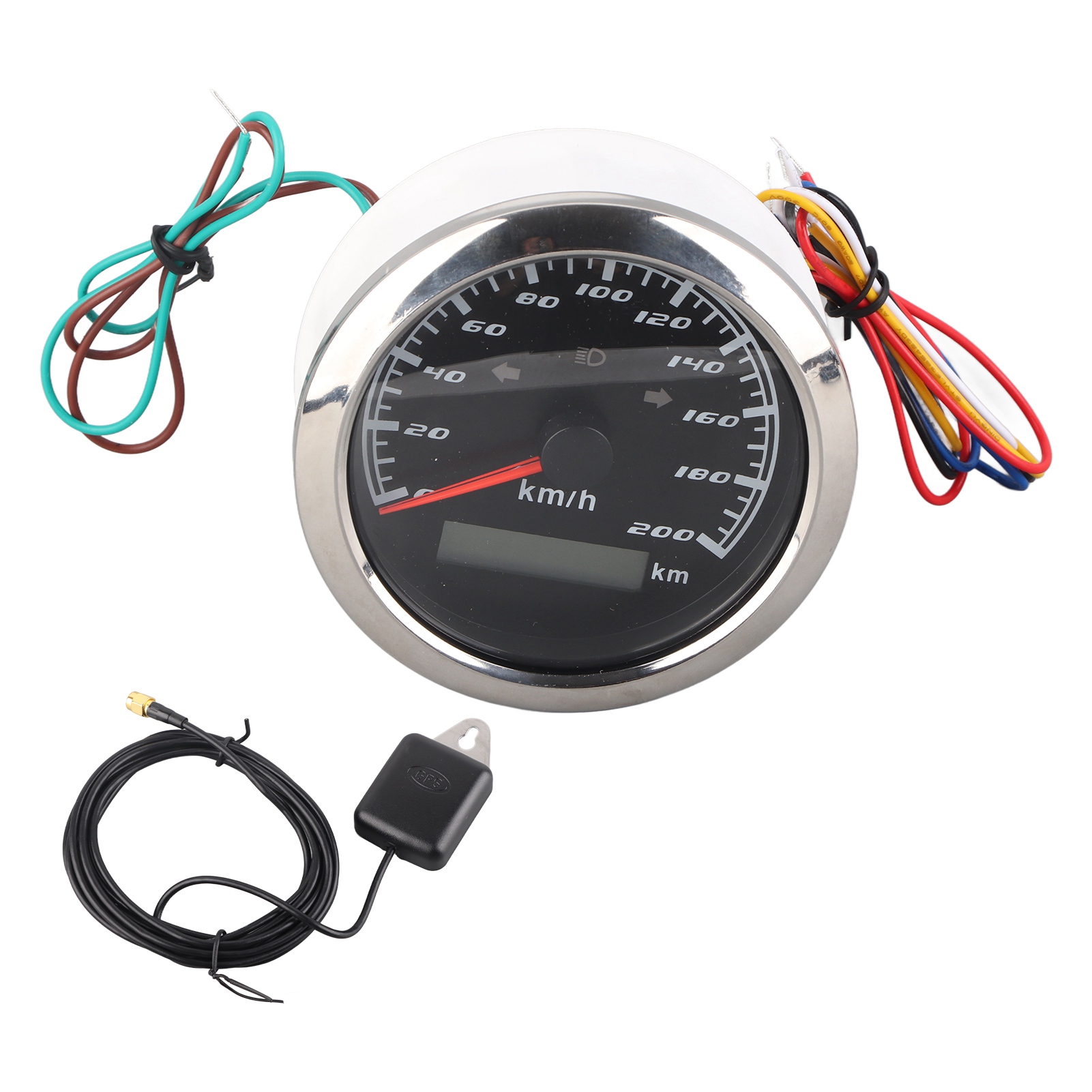 Ip67 Wasserdichter Gps-tachometer 9-32v Lcd 200km/h 0-999999km Antibeschlag Multifunktion Für Auto Motorrad Boot