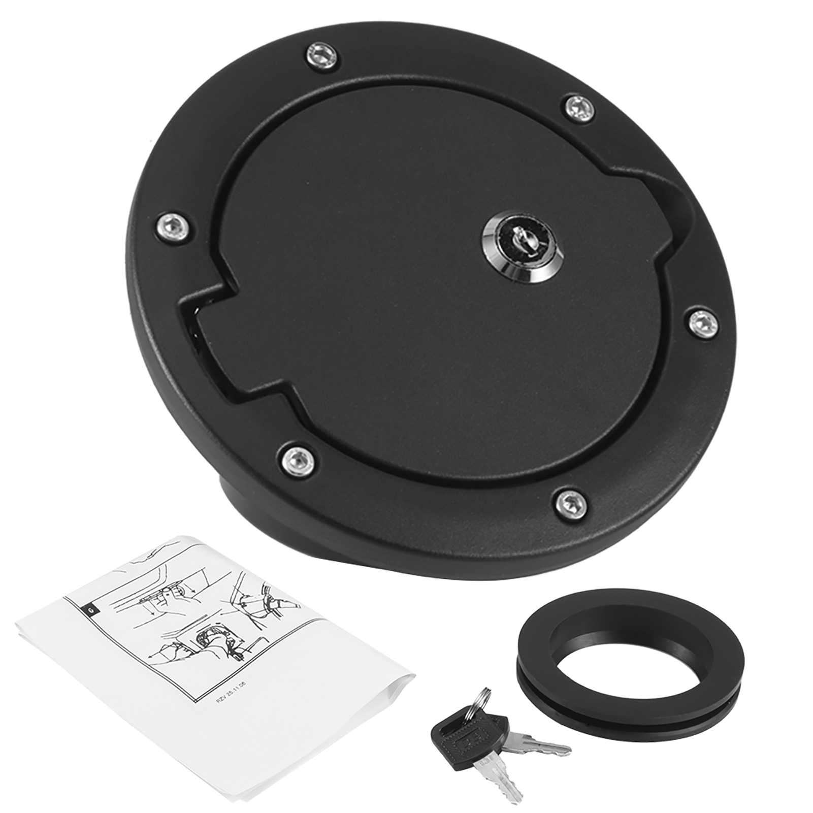 Abschließbarer Tankdeckel Für Jeep Wrangler Jk 2- Und 4-türer (2007–2017), Inklusive Schlüssel