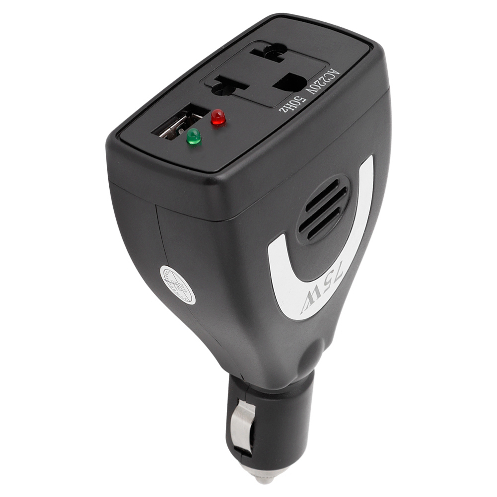 75w 12v Dc Auf 220v Ac Kfz-konverter Usb-ladegerät-adapter