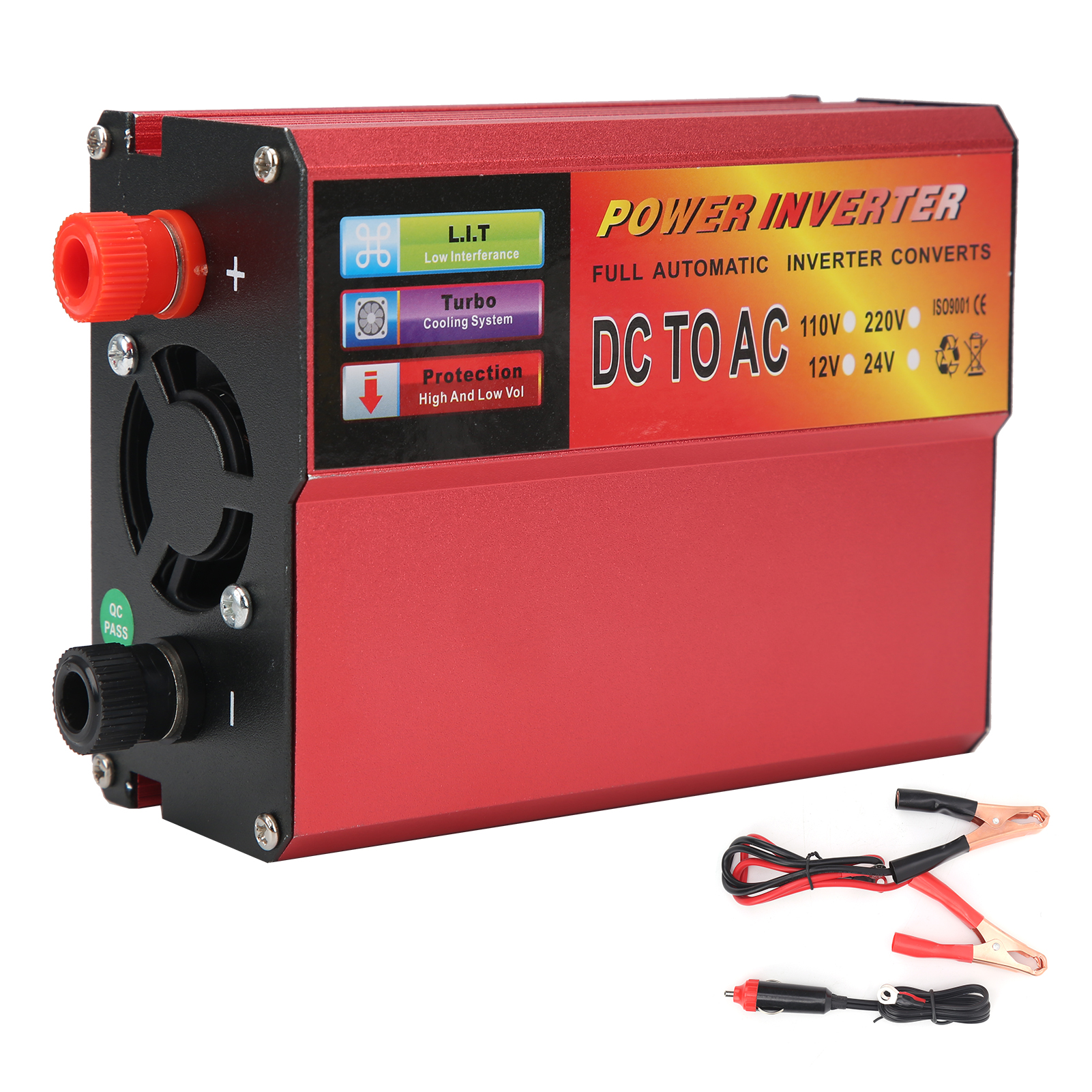 Tragbarer 500-w-smart-wechselrichter, Modifizierte Sinuswelle, Mehrfacher Schutz, Dc 12 V Auf Ac 110 V, Integrierter Usb-anschluss