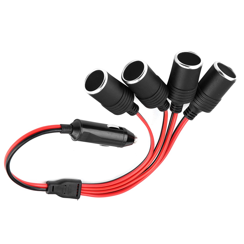 Hochleistungs-autoladegerät Mit 4 Ausgängen, Zigarettenanzünderadapter Und Schlitzstecker