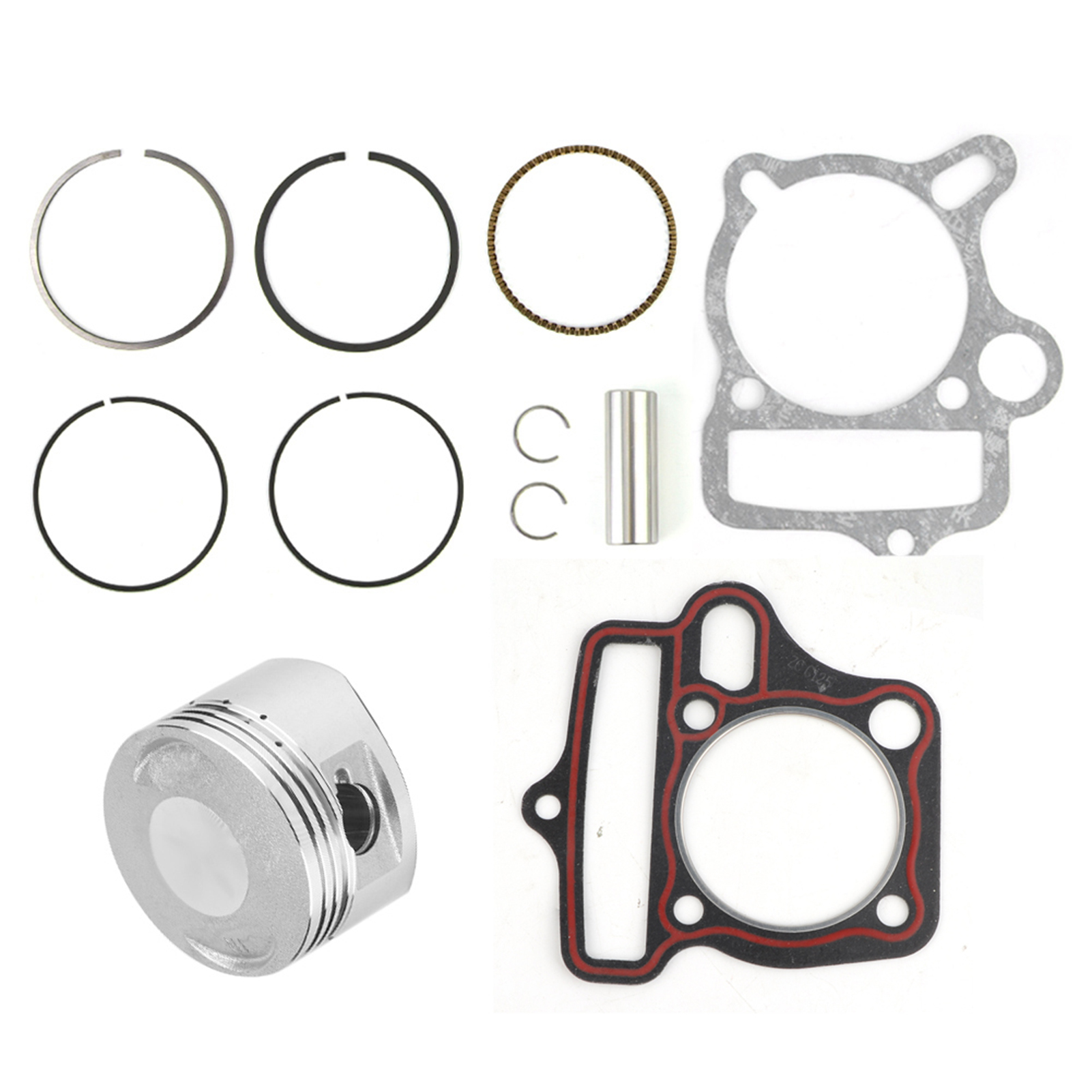 54-mm-kolbensatz Für 125-cm³-motoren Mit Kolbenringen Und Dichtungen Für Loncin Lifan-motoren, Kompatibel Mit Quads, Go-karts Und Motorrädern