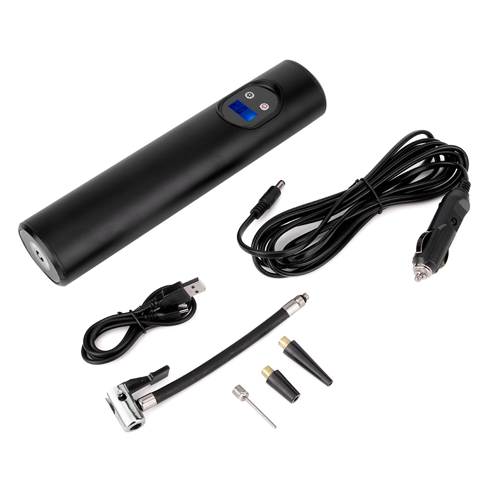 12v 150psi Digitaler Tragbarer Luftkompressor Für Auto-, Fahrrad- Und Motorradreifen, Schwarz