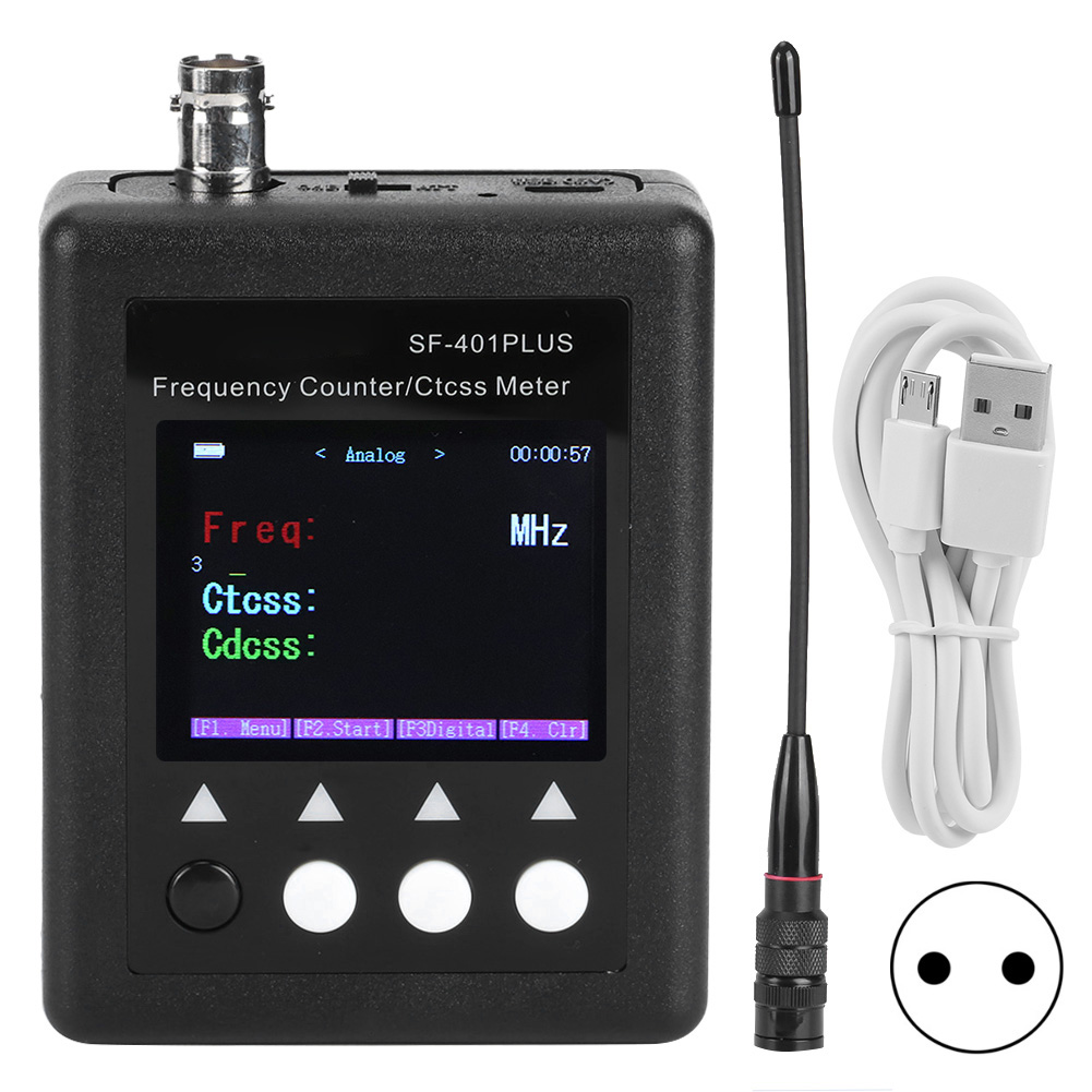 Tragbarer Hf-zähler 27 Mhz–3000 Mhz Mit Ctccss/dcs-decoder, Taschen-kfz-zähler, 100–240 V Eu-stecker