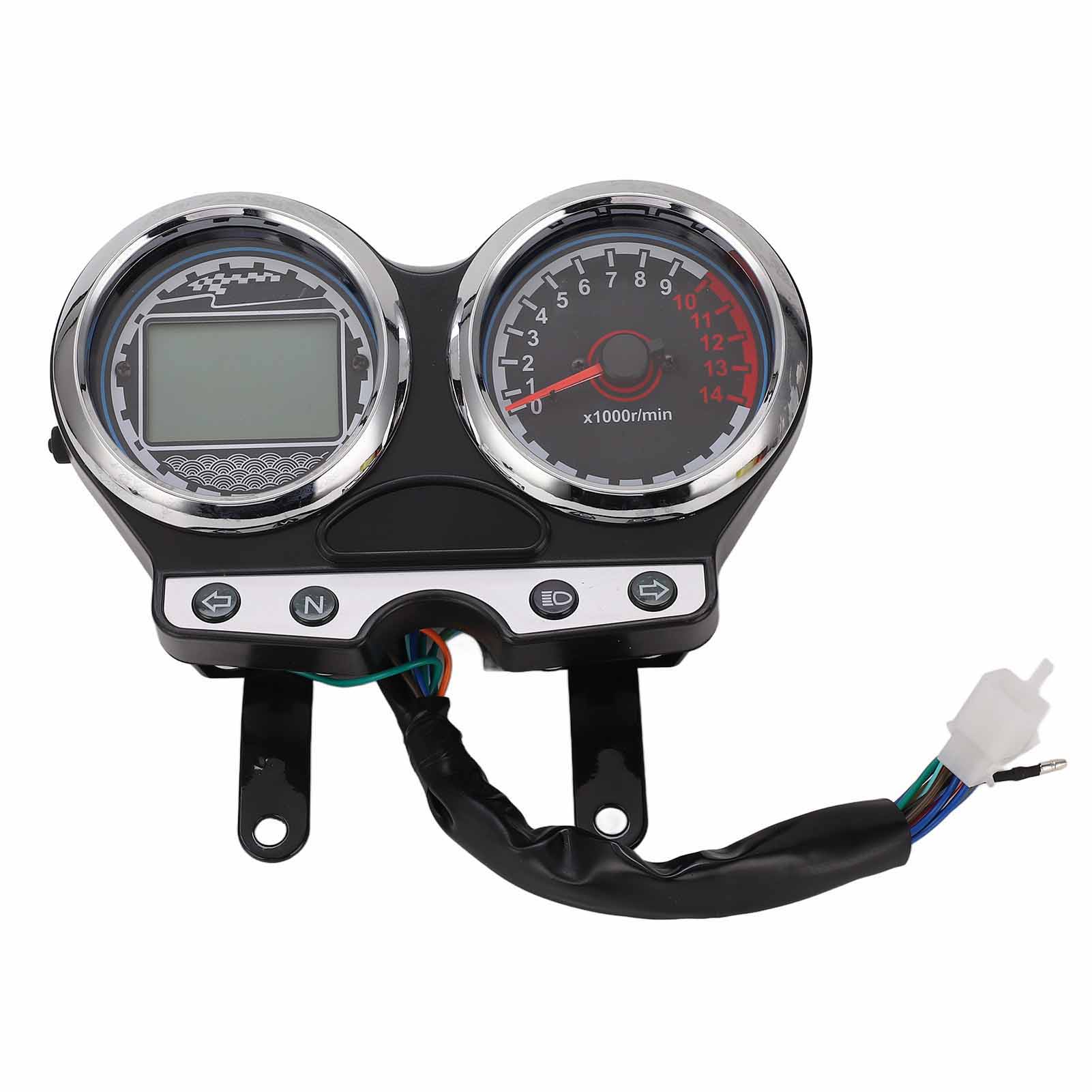 12v Lcd-tachometer Für Suzuki En125-3f En150 12-16 Motorräder: Zeigt Geschwindigkeit, Drehzahl, Gang Und Kilometerstand An