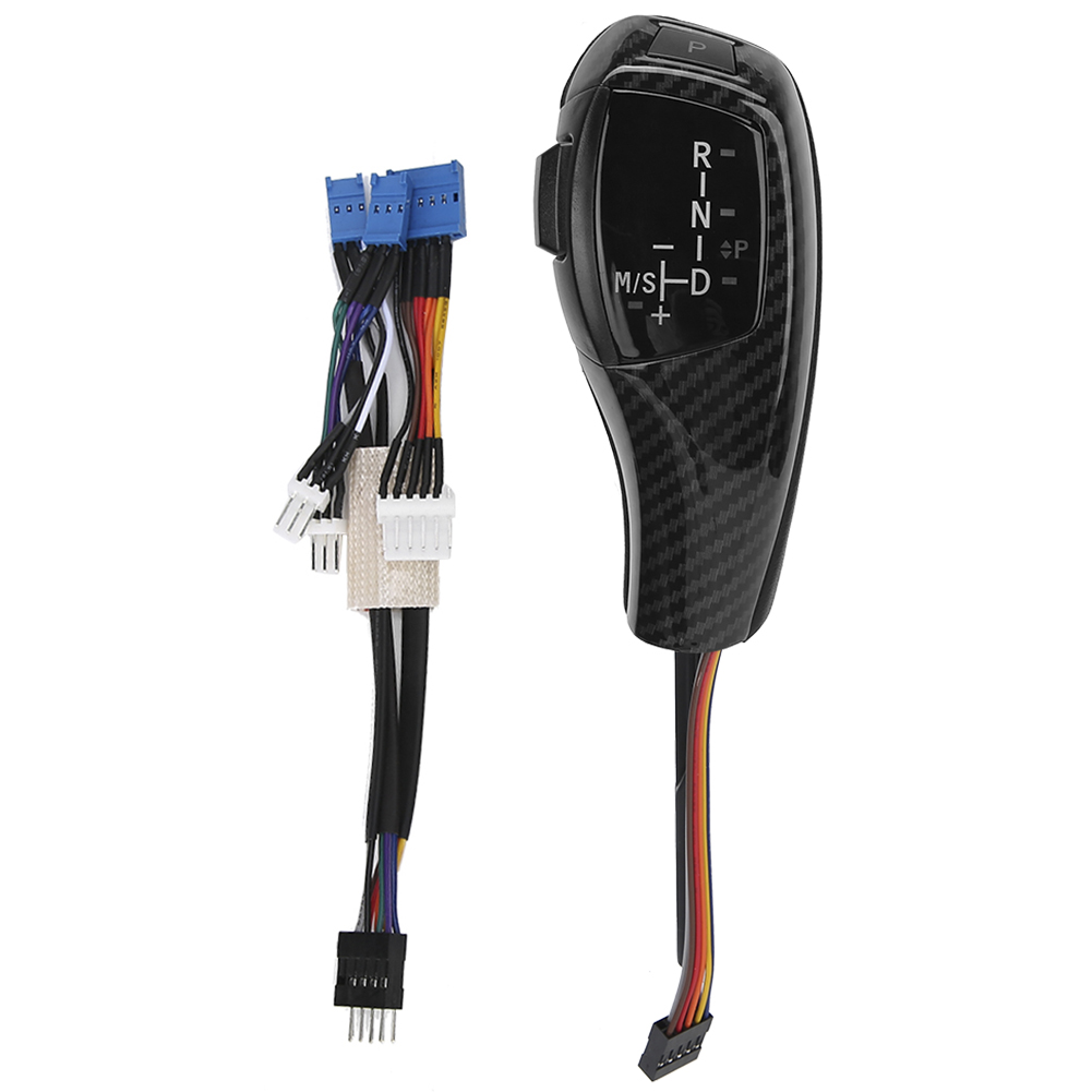 Elektrischer Led-schaltknauf Für Linkslenker-bmw E46, E60 Und E61, F30-stilanpassung, Carbonfaser-optik