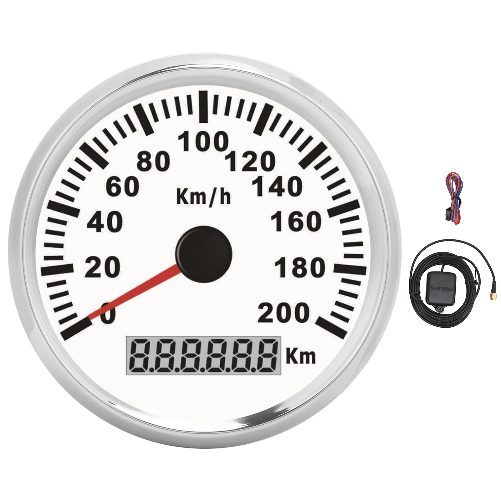 200 Km/h 12v/24v Gps-tachometer Für Boote, Yachten, Motorräder Und Nutzfahrzeuge – 3-3/8-zoll-anzeige