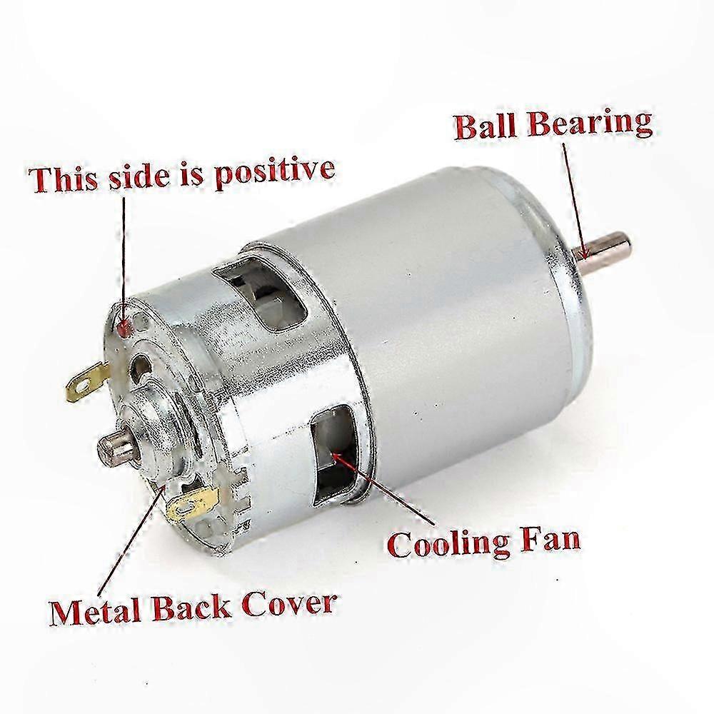Hochleistungs-gleichstrommotor, 12v-36v, 3500-9000 U/min, Kugellager, Hohes Drehmoment, Geringe Geräuschentwicklung, Netzteilzubehör.