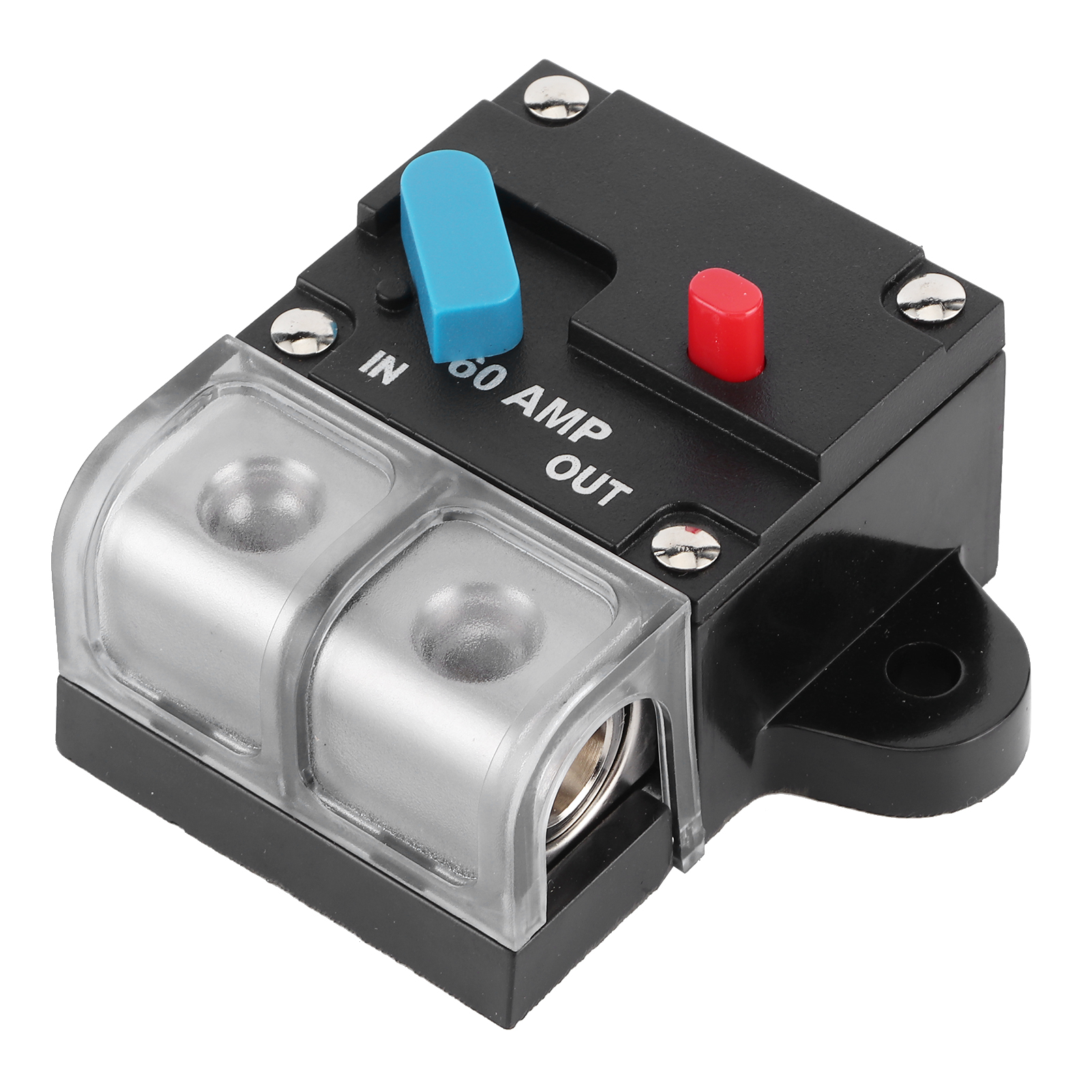 60a 12-24v Leitungsschutzschalter Für Angelmotoren, Autos, Boote, Motorräder, Stereoanlagen – Inline-sicherungshalter Für Wechselrichter