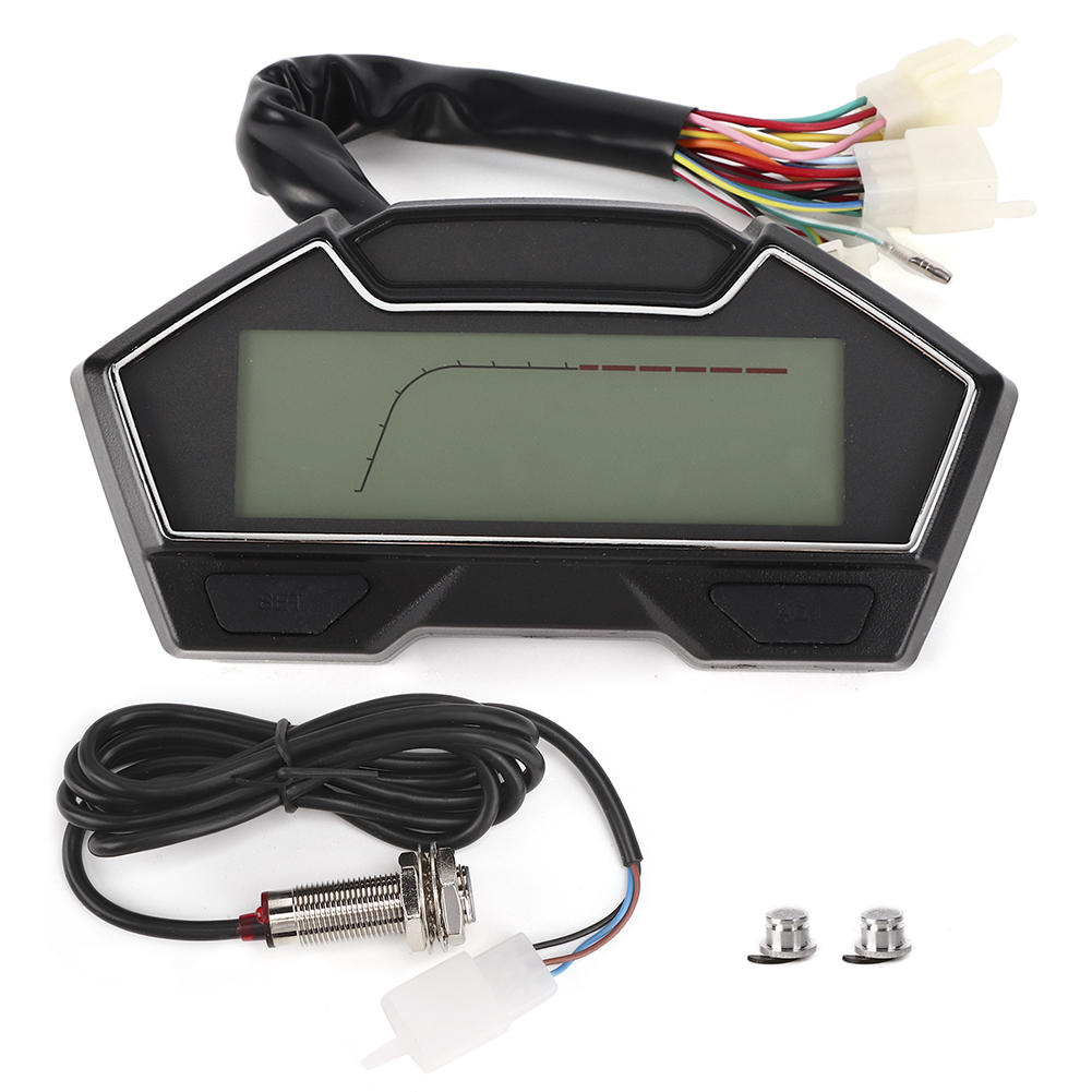 12v Tachometer, Kilometerzähler, Drehzahlmesser (0-10000 U/min), Ölstandsanzeige, Wassertemperaturanzeige, Universell Für Motorräder