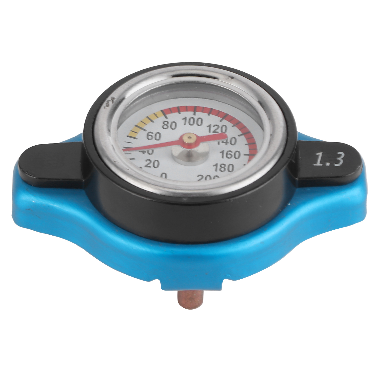 Universeller Thermostatischer Kühlerverschluss 1,3 Bar Mit Temperaturanzeige, Auslaufsicher, Für Wassertanks, Kleiner Kopf, Auslaufsichere Abdeckung.