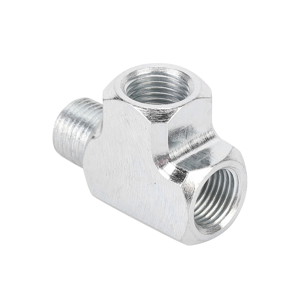 Öl- Und Wasserdrucksensor Mit Manometer Und T-stück, 1/8"-t-schlauchanschluss, Dreiwegeanschluss