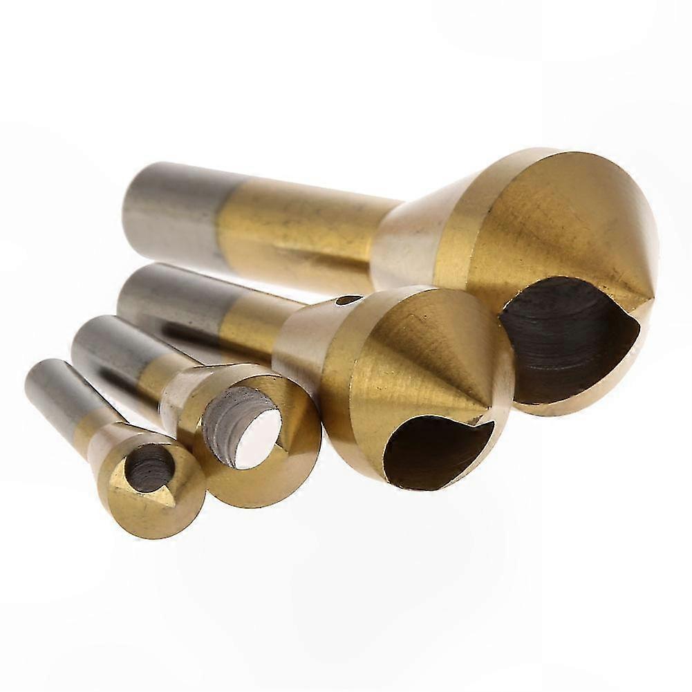 Set Aus 4 Senkbohrern Zum Entgraten Und Anfasen Von Metall, Holz Und Kunststoff, Vielseitiges Bohrwerkzeugset.