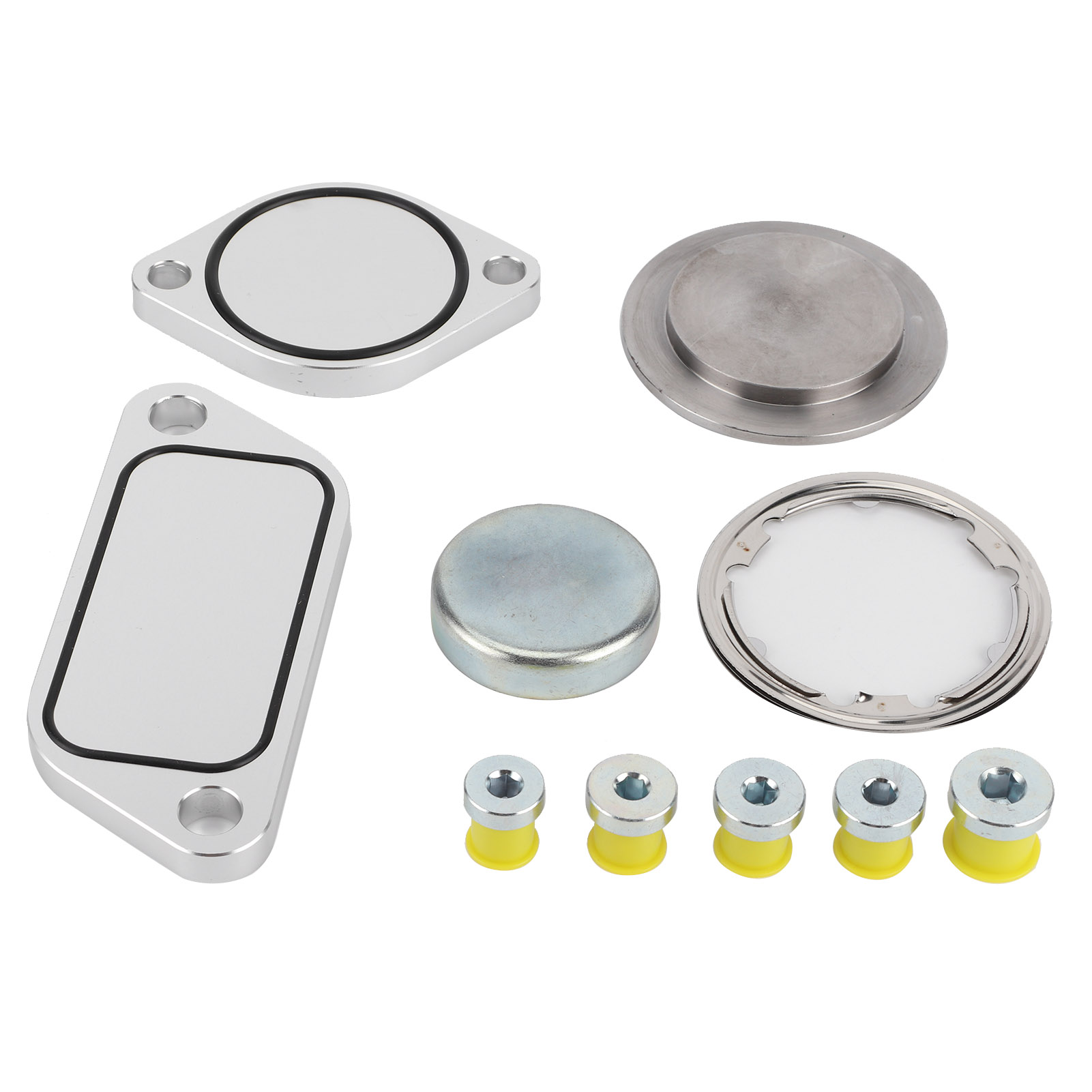 5-teiliges Aluminium-agr-verschlussplatten-set + 5 Gummidichtungen Für Isx 15 Cm2250 Cm2350 Motoren