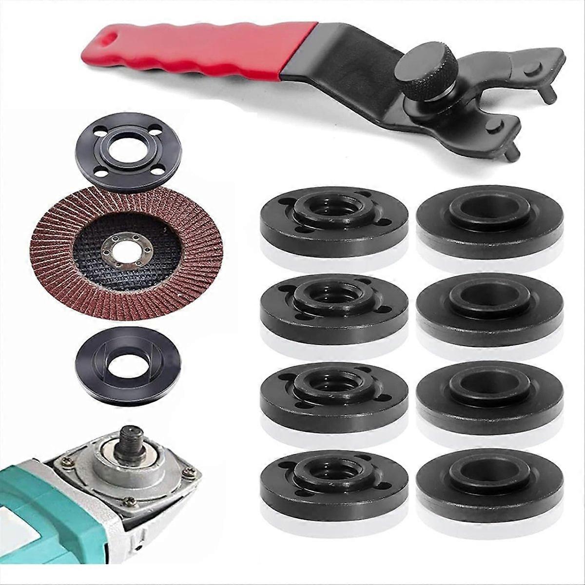 Metall-sicherungsmutter Für Schleifmaschinen, 5/8 Zoll-11 Flansch, Stahlbefestigungselement, Ersatzteil Für Schleifmaschinen, Hochbelastbare Klemmmutter, Hochwertiges Ersatzteil.