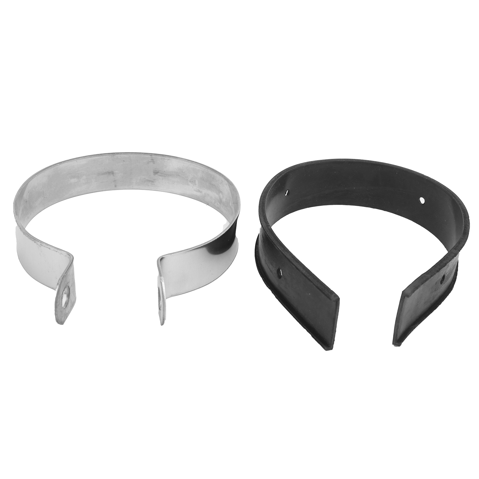 3,9-zoll-motorradauspuffschelle, Edelstahlring Mit Gummiband, Universell