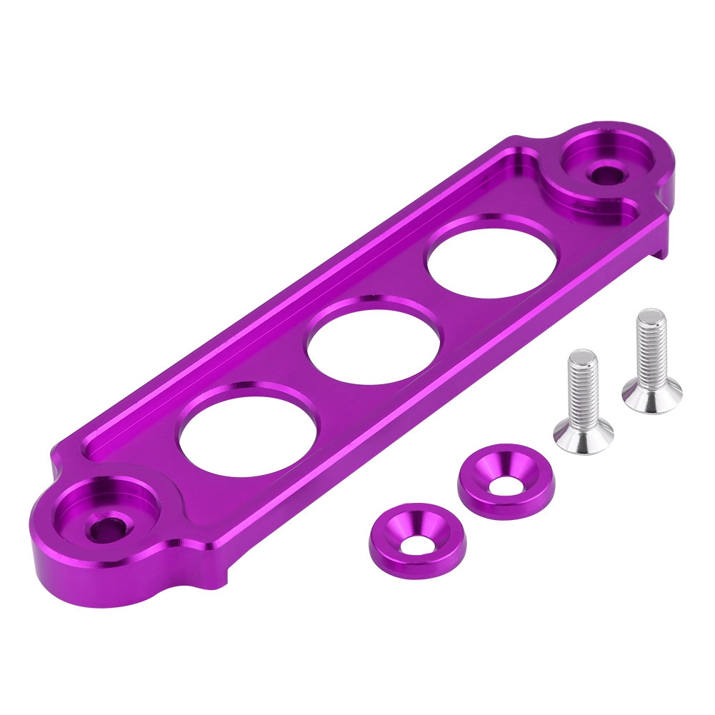 Lila Eloxierte Aluminium-rennbatteriehalterung Für Honda Civic / Crx 1988-2000 - Robuste Verriegelungshalterung