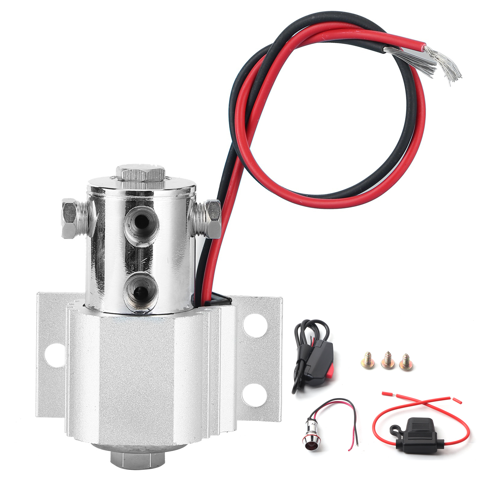 Vorderbremsleitungs-befestigungssatz Os00275srx01e006, Verstärkte Ausführung, Kompatibel Mit Ford Mustang, 1/8-27 Npt, Silber