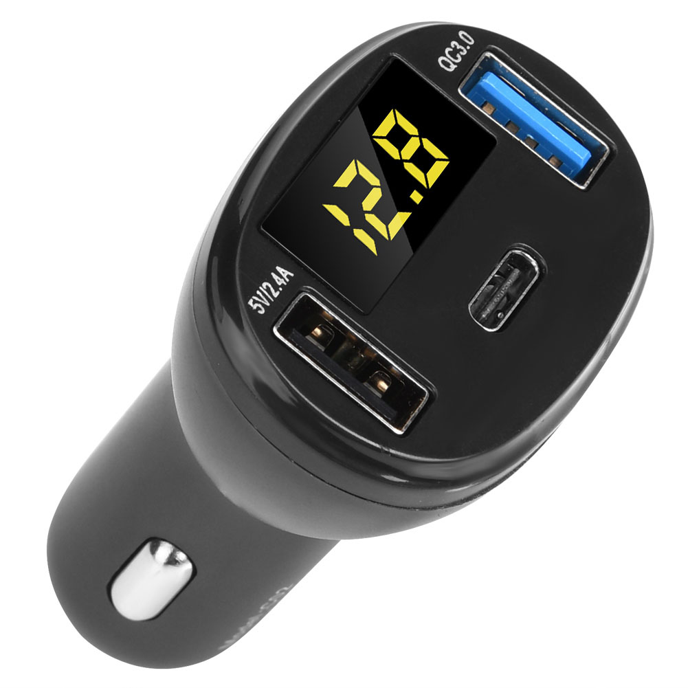 Duales Qc3.0 Usb-autoladegerät 5v/2,4a Schnellladefunktion Zigarettenanzünderstecker Universaladapter