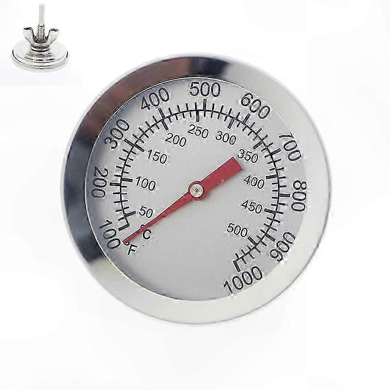 Ofenthermometer Mit Zwei Anzeigen Zum Backen Und Grillen, Küchenhelfer Aus Edelstahl, Maximale Temperatur 500°f