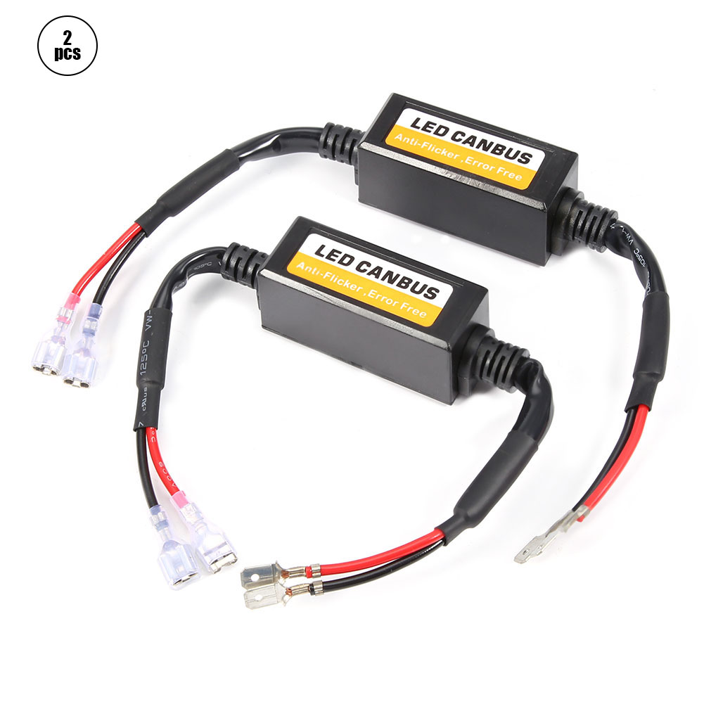 1 Paar Anti-power H1/h3 Led-scheinwerfer-decoder Anti-flicker-widerstand Fehlerkompensator Canbus