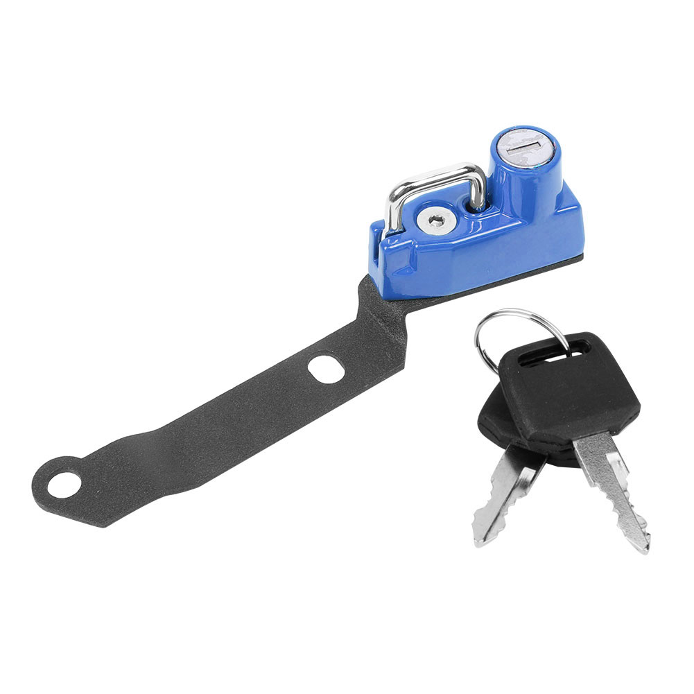 Diebstahlsicherung Aus Aluminiumlegierung Für Motorradhelme, Kompatibel Mit Yamaha Mt25, Mt03, Yzf R25 Und R3 (2014–2019), Blaues Modifikationsteil