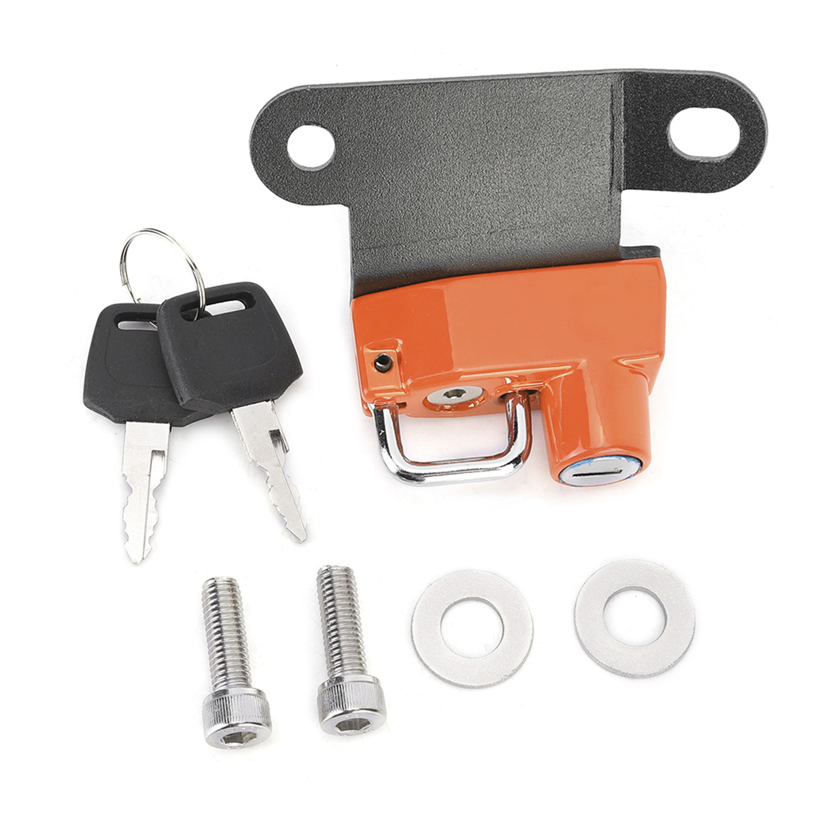 Diebstahlsicheres Helmschloss Aus Aluminiumlegierung, Motorrad-sicherheitshaken Kompatibel Mit Superduke R 1290 Ab Baujahr 2014 (orange)