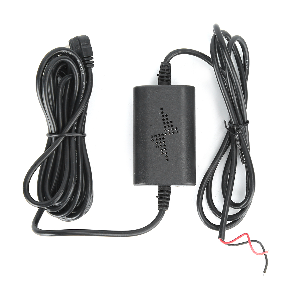 12v/24v Auf 5v 2,5a Kfz-verkabelungssatz Mit Festverdrahtung, Parkmonitor-konverter, Gerades/abgewinkeltes Mini-usb-kabel