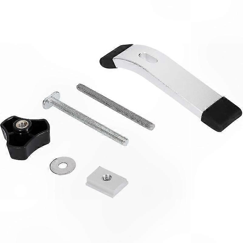Schnellspannsystem Für T-förmige Aluminiumschienen - Halteflanschset Für Genutete Holzbearbeitungswerkzeuge, Robuste Befestigung, Vielseitiger Tischschraubstock, Präzisionszubehör, Komplettes Set.