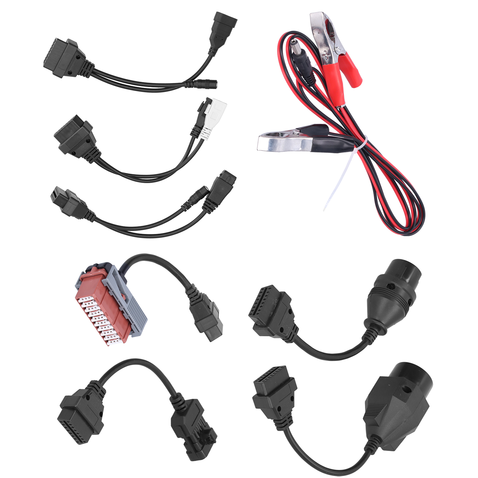 8-teiliges Set Obd-kfz-diagnosekabel, Adapter, Konverter, Netzteil