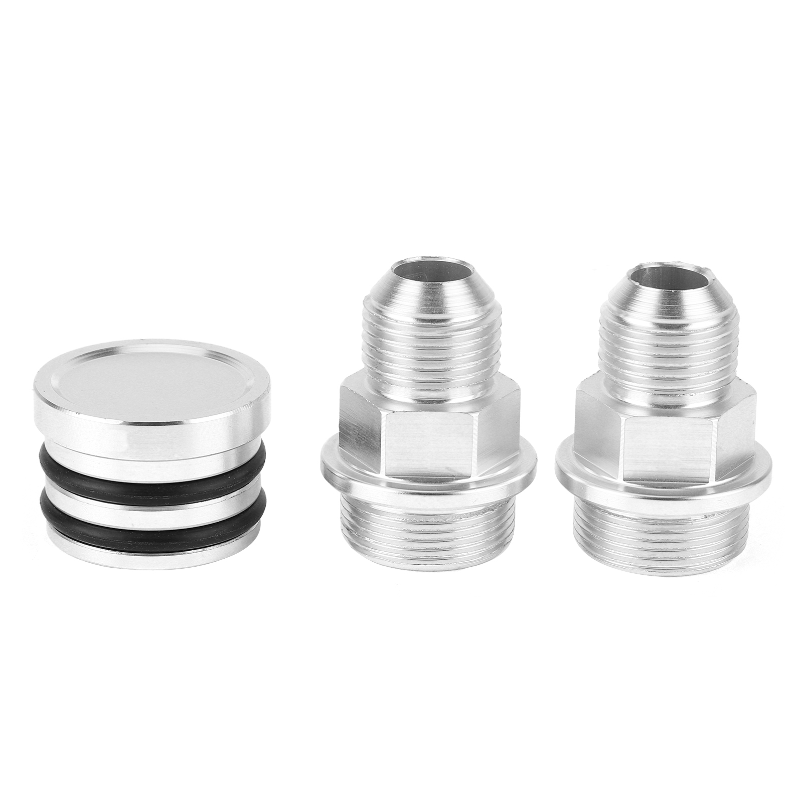 Hinterer Entlüftungsdeckeladapter M28 Auf 10an, Zubehörteil Kompatibel Mit Honda B16 B18c, Silber.