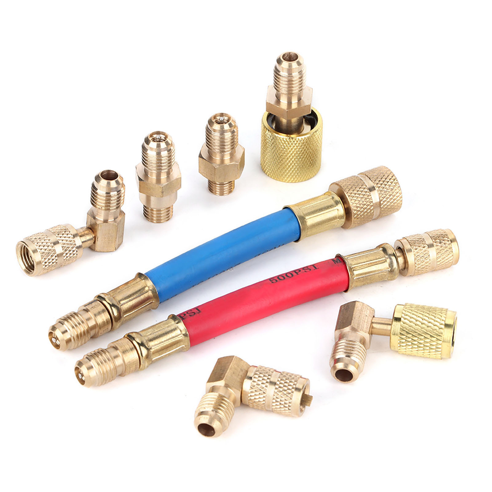 8-teiliges Set Flexible Adapter Für Klimaanlagen R-12 Und R134a